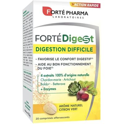 Forté Pharma FortéDigest - Verdauungsergänzung - 20 Brausetabletten Forté Pharma FortéDigest - Verdauungsergänzung - 20 Brausetabletten