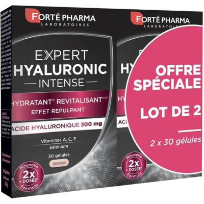 Forté Pharma Hyaluronic Intense - 2x30g Complément Alimentaire - Publicité Forté Pharma Hyaluronic Intense - 2x30g Complément Alimentaire - Publicité