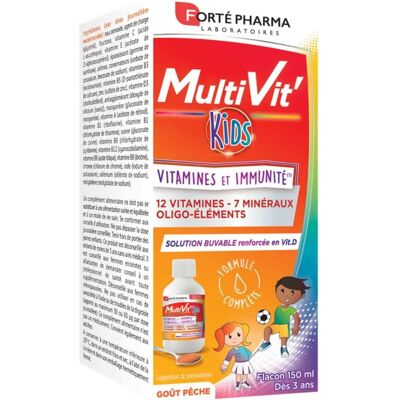 Forté Pharma MultiVit'Kids Vitamine und Immunität Sirup 150 ml Forté Pharma MultiVit'Kids Vitamine und Immunität Sirup 150 ml