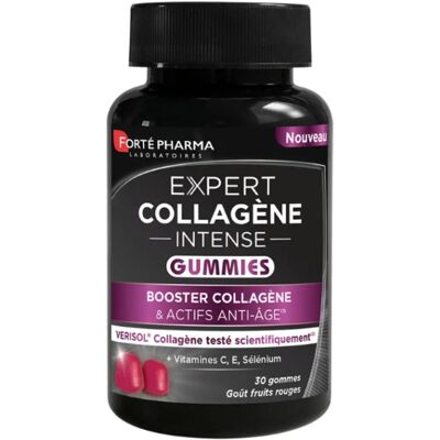 Forté Pharma Expert Collagène Intense - Booster Collagène & Actifs Anti-Âge - 30 Gummies - Pot 30 gommes - Publicité Forté Pharma Expert Collagène Intense - Booster Collagène & Actifs Anti-Âge - 30 Gummies - Pot 30 gommes - Publicité