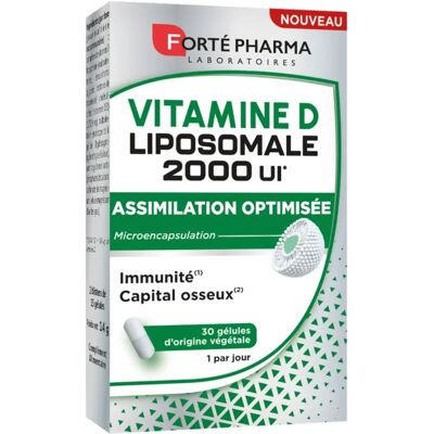 Forté Pharma Vitamine D Liposomale 2000UI - 30 Gélules (30 Jours) - Publicité Forté Pharma Vitamine D Liposomale 2000UI - 30 Gélules (30 Jours) - Publicité