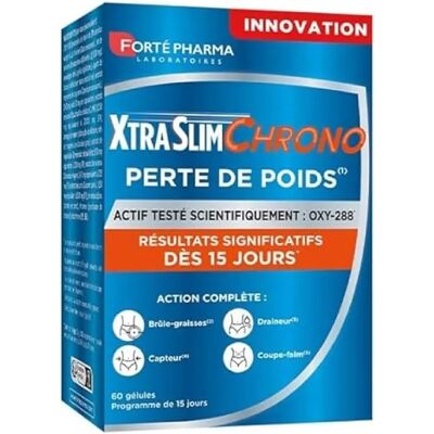 Forté Pharma Xtraslim Chrono - Gewichtsverlust - 60 Kapseln Forté Pharma Xtraslim Chrono - Gewichtsverlust - 60 Kapseln