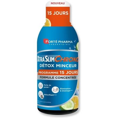 Forté Pharma Xtraslim Chrono Detox - Draineur Minceur - Flacon 450 ml Forté Pharma Xtraslim Chrono Detox - Draineur Minceur - Flacon 450 ml
