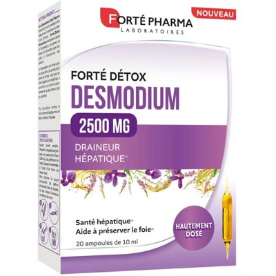 Forté Pharma Forté Detox Desmodium 2500 mg - Leberreinigung - 20 Ampullen Forté Pharma Forté Detox Desmodium 2500 mg - Leberreinigung - 20 Ampullen