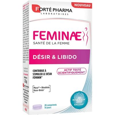 Forté Pharma Feminae Désir & Libido 28 Comprimés - Bien-être Féminin - Publicité Forté Pharma Feminae Désir & Libido 28 Comprimés - Bien-être Féminin - Publicité