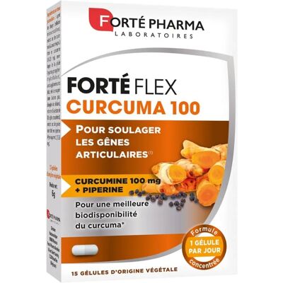 Forté Pharma Forté Flex Curcuma - 15 Gélules - Complément alimentaire - Publicité Forté Pharma Forté Flex Curcuma - 15 Gélules - Complément alimentaire - Publicité