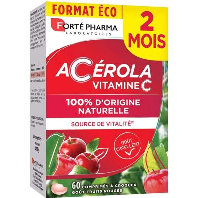 Forté Pharma Energie Acerola 60 Brausetabletten - Nahrungsergänzung Forté Pharma Energie Acerola 60 Brausetabletten - Nahrungsergänzung