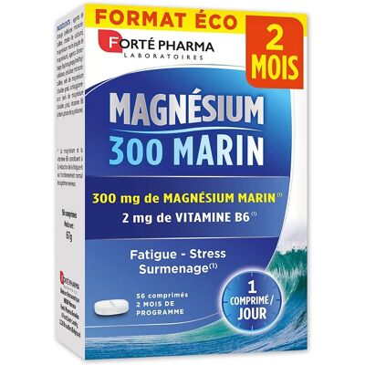 Forté Pharma Magné 300 Marin - Magnesium 300mg - 56 Tabletten - Nahrungsergänzung Forté Pharma Magné 300 Marin - Magnesium 300mg - 56 Tabletten - Nahrungsergänzung