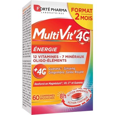 Forté Pharma Multivit 4G Énergie - Complément Immunitaire - Publicité Forté Pharma Multivit 4G Énergie - Complément Immunitaire - Publicité