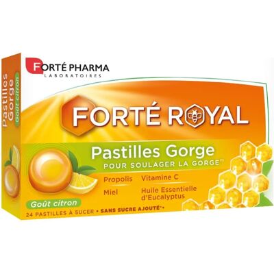Forté Pharma Zitronen Royal Pastillen - Halsschmerzen Linderung Forté Pharma Zitronen Royal Pastillen - Halsschmerzen Linderung