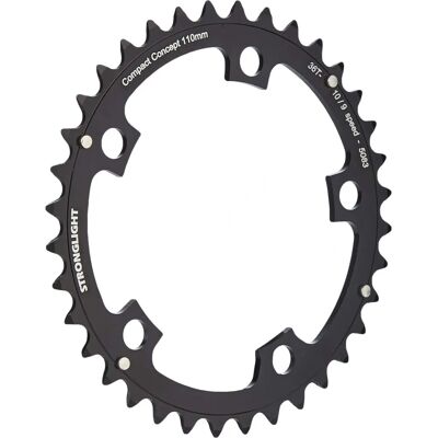 Stronglight Dural 5083 110mm BCD 9/10 Vitesse - Plateau - Publicité Stronglight Dural 5083 110mm BCD 9/10 Vitesse - Plateau - Publicité