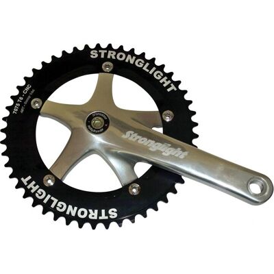 Pédalier Stronglight Piste Track 2000 - Accessoire vélo route - Publicité Pédalier Stronglight Piste Track 2000 - Accessoire vélo route - Publicité