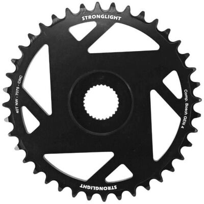 STRONGLIGHT Aluminium Fahrradpedal - 40 Zähne - Direktmontage - Schwarz - MTB-Komponente STRONGLIGHT Aluminium Fahrradpedal - 40 Zähne - Direktmontage - Schwarz - MTB-Komponente