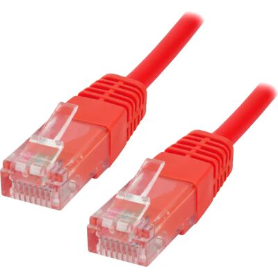 Cordon réseau MCL 0,5m Cat5e U/UTP - Rouge - Publicité Cordon réseau MCL 0,5m Cat5e U/UTP - Rouge - Publicité