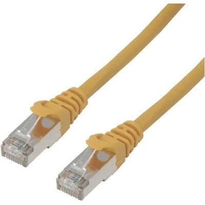MCL 1,5 Câble Réseau Jaune Cat6a F/UTP - Câble de Réseau MCL 1,5 Câble Réseau Jaune Cat6a F/UTP - Câble de Réseau