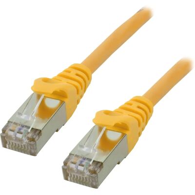 MCL 5m Cavo di rete Cat6a F/UTP - Giallo MCL 5m Cavo di rete Cat6a F/UTP - Giallo