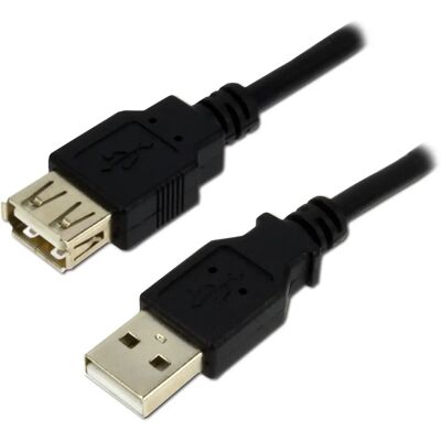 Câble USB MCL MC922AMFGE-2M - USB A, 2m, Noir - USB 2.0 - Publicité Câble USB MCL MC922AMFGE-2M - USB A, 2m, Noir - USB 2.0 - Publicité