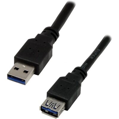 MCL USB 3.0 - 1,8 m USB A auf USB B Kabel - Schwarz MCL USB 3.0 - 1,8 m USB A auf USB B Kabel - Schwarz