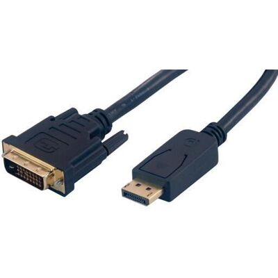 MCL MC393-3M DisplayPort DVI-D Noir - Câble vidéo - Publicité MCL MC393-3M DisplayPort DVI-D Noir - Câble vidéo - Publicité
