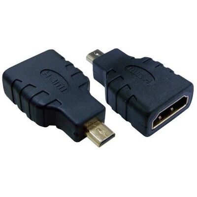 Adaptateur HDMI MCL CG-285 Micro HDMI vers HDMI Mâle Femelle - Changer de genre de câble - Publicité Adaptateur HDMI MCL CG-285 Micro HDMI vers HDMI Mâle Femelle - Changer de genre de câble - Publicité