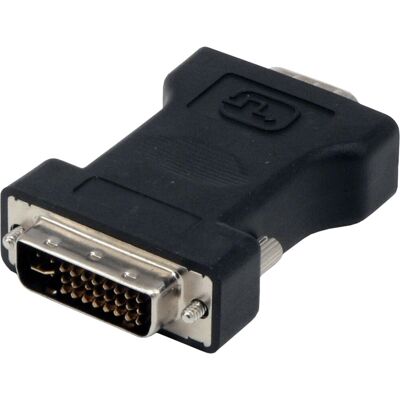 Adaptateur MCL DVI-I vers HD15 VGA - Noir - Publicité Adaptateur MCL DVI-I vers HD15 VGA - Noir - Publicité