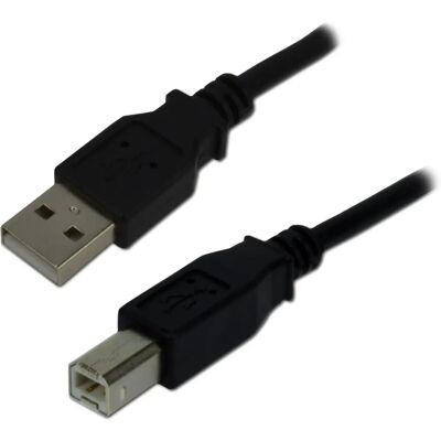 MCL 3m USB 2.0 A/B Kabel - Schwarz MCL 3m USB 2.0 A/B Kabel - Schwarz