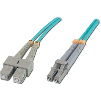 MCL MCL FJOM3/SCLC-3M Száloptikai kábel - Duplex OM3 3m Kék MCL MCL FJOM3/SCLC-3M Száloptikai kábel - Duplex OM3 3m Kék