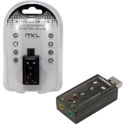 Tarjeta de audio MCL USB2-257 - 7.1 canales - USB Tarjeta de audio MCL USB2-257 - 7.1 canales - USB