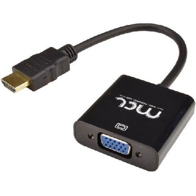 Adaptateur Vidéo MCL CG-287C - HDMI vers VGA + 3,5mm - Noir - Publicité Adaptateur Vidéo MCL CG-287C - HDMI vers VGA + 3,5mm - Noir - Publicité