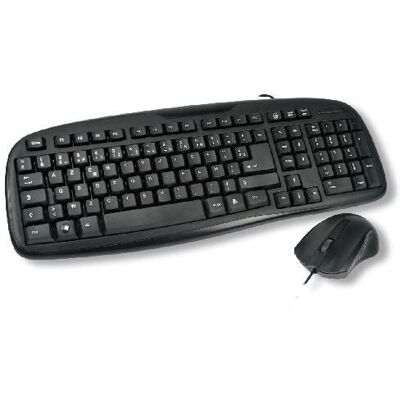 Ensemble clavier et souris MCL Samar ACK-2012/N - USB - Noir Ensemble clavier et souris MCL Samar ACK-2012/N - USB - Noir