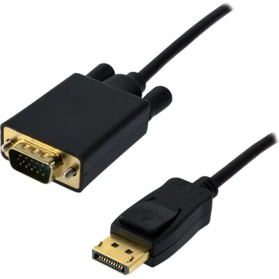 Adapter kabla wideo MCL MC294-1.5M - Mini DisplayPort do VGA - Czarny Adapter kabla wideo MCL MC294-1.5M - Mini DisplayPort do VGA - Czarny