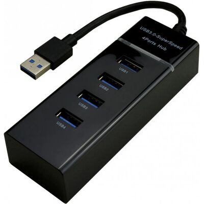 HUB USB 3.0 4 Ports MCL - Noir - USB-C & USB-A - Vitesse Élevée - Publicité HUB USB 3.0 4 Ports MCL - Noir - USB-C & USB-A - Vitesse Élevée - Publicité