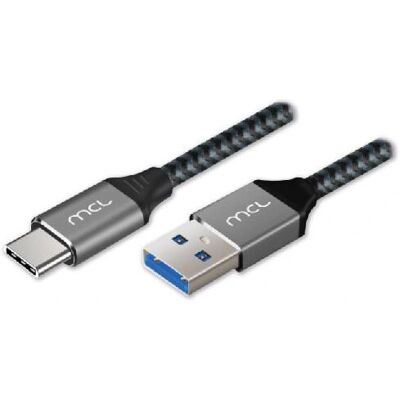 Câble USB MCL MC1D99A003C0532 - USB 3.2 Gen 1 2m Noir/Gris - Publicité Câble USB MCL MC1D99A003C0532 - USB 3.2 Gen 1 2m Noir/Gris - Publicité