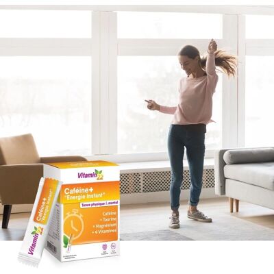 Ineldea Vitamin'22 Caféine + Énergie Instant - 14 sticks - Framboise - Publicité Ineldea Vitamin'22 Caféine + Énergie Instant - 14 sticks - Framboise - Publicité