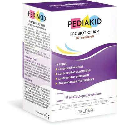 Ineldea Pediakid Probiotiques - Soutient le système immunitaire - 10 Sachets - Publicité Ineldea Pediakid Probiotiques - Soutient le système immunitaire - 10 Sachets - Publicité