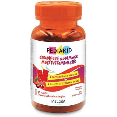 Pediakid Multivitamin Gummier - 14 Vitaminer + 22 Frugt & Grøntsager Pediakid Multivitamin Gummier - 14 Vitaminer + 22 Frugt & Grøntsager