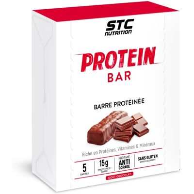 Barre Protéinée STC Nutrition - Chocolat 5 x 45g - Publicité Barre Protéinée STC Nutrition - Chocolat 5 x 45g - Publicité