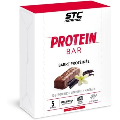 Barre Protéinée Vanille STC Nutrition 5x45g - Barre de protéines - Publicité Barre Protéinée Vanille STC Nutrition 5x45g - Barre de protéines - Publicité
