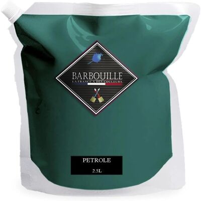 Barbouille - Modèle 2,5L - Bleu pétrole - Peinture intérieure - Publicité Barbouille - Modèle 2,5L - Bleu pétrole - Peinture intérieure - Publicité