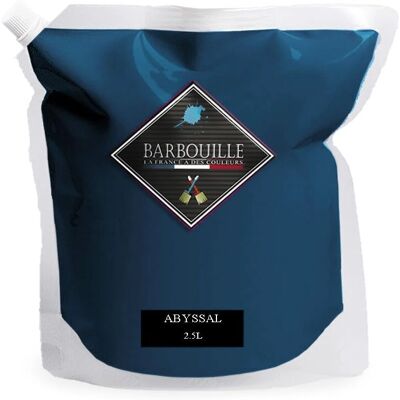 Barbouille - Pintura acrílica aterciopelada para paredes y techos - 2,5L - Azul profundo - Pintura Barbouille - Pintura acrílica aterciopelada para paredes y techos - 2,5L - Azul profundo - Pintura