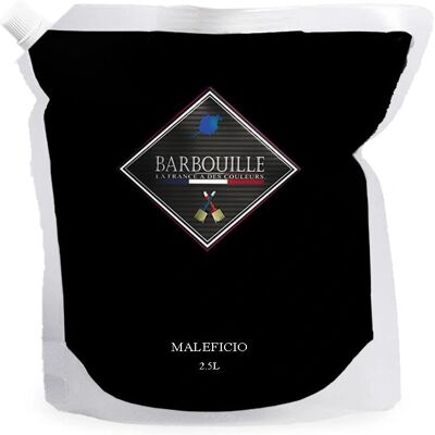 Barbouille Modello - Vernice acrilica vellutata per pareti e soffitti - 2,5L - Nero Maleficio - Vernice Barbouille Modello - Vernice acrilica vellutata per pareti e soffitti - 2,5L - Nero Maleficio - Vernice