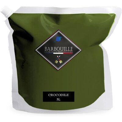 Pittura Satinata Lavabile Barbouille - Verde Coccodrillo 5L - Pareti, Mobili Pittura Satinata Lavabile Barbouille - Verde Coccodrillo 5L - Pareti, Mobili