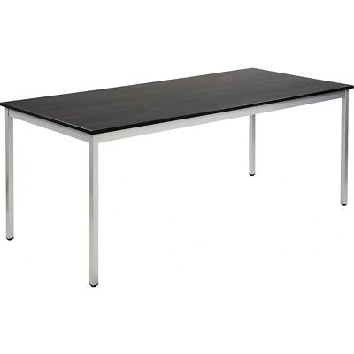 Tavolo multiuso Eurokraftbasic - Rettangolare Decor noce grigio scuro - Alluminio bianco Tavolo multiuso Eurokraftbasic - Rettangolare Decor noce grigio scuro - Alluminio bianco