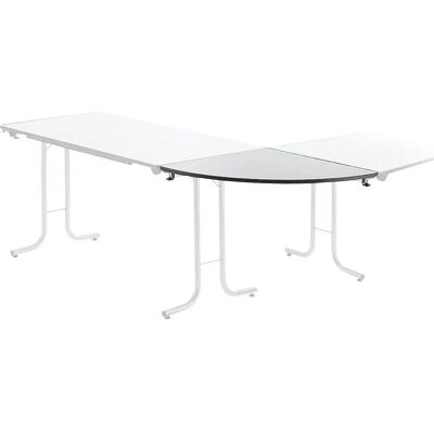 Kaiserkraft Mesa de extensión 700x700mm aluminio plegable Kaiserkraft Mesa de extensión 700x700mm aluminio plegable