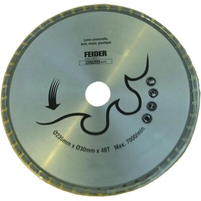 FEIDER F235LU - Cuchilla universal para madera, metal, plástico FEIDER F235LU - Cuchilla universal para madera, metal, plástico