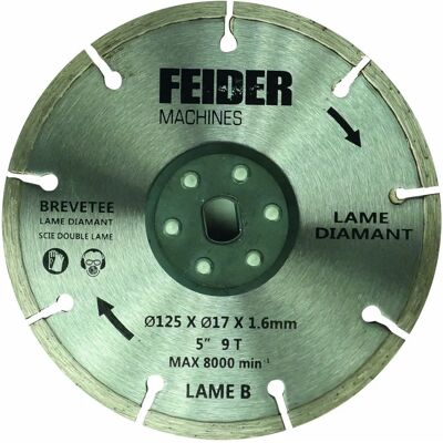 Lama FEIDER FDL125 - Diametro 125 mm Lama FEIDER FDL125 - Diametro 125 mm