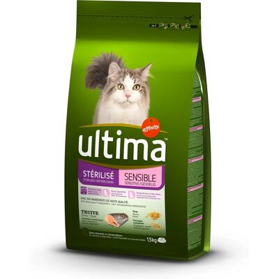 Ultima - Stérilisé Bien-être Digestif Truite - Pet Food - Publicité Ultima - Stérilisé Bien-être Digestif Truite - Pet Food - Publicité