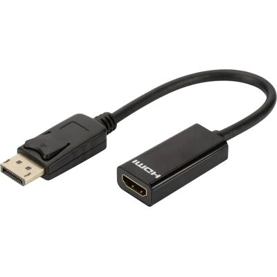 DLH DLH Energy Adaptador de cable - DisplayPort a HDMI - 23cm - Negro DLH DLH Energy Adaptador de cable - DisplayPort a HDMI - 23cm - Negro