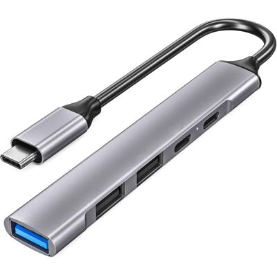 DLH DL-TU4990 Estación de acoplamiento USB-C - Plata DLH DL-TU4990 Estación de acoplamiento USB-C - Plata