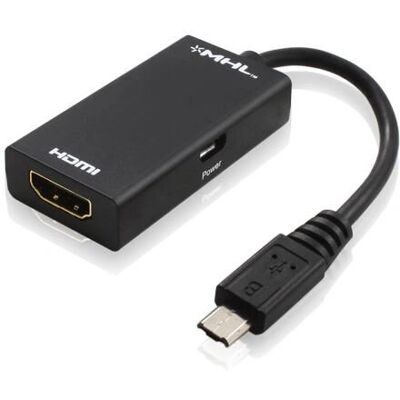 DLH DLH DY-TU3170B Adaptateur Micro USB MHL vers HDMI - 10,5cm - Noir - Adaptateur graphique USB - Publicité DLH DLH DY-TU3170B Adaptateur Micro USB MHL vers HDMI - 10,5cm - Noir - Adaptateur graphique USB - Publicité